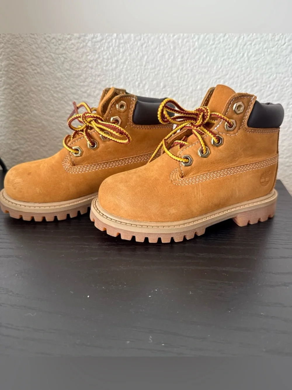 Timberland Kids Wheat Suede Lace-Up Work Boots